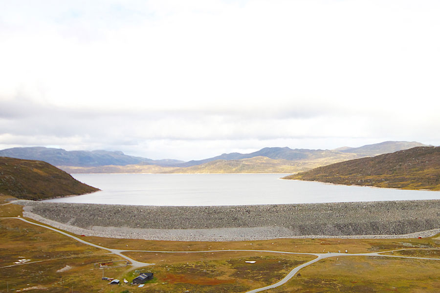Downstream view of Songa dam.